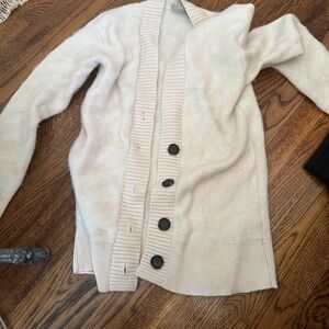 Everlane alpaca tiger jacquard cardigan